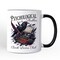 Psychological Thriller Book Lovers Club Mug, Gothic Raven Typewriter Bookish Gift